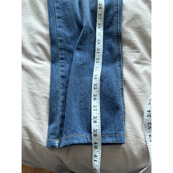 The Great Womens 27 Blue Denim Dark Wash The Carpenter Pant Jeans Cargo Straight - Picture 10 of 10